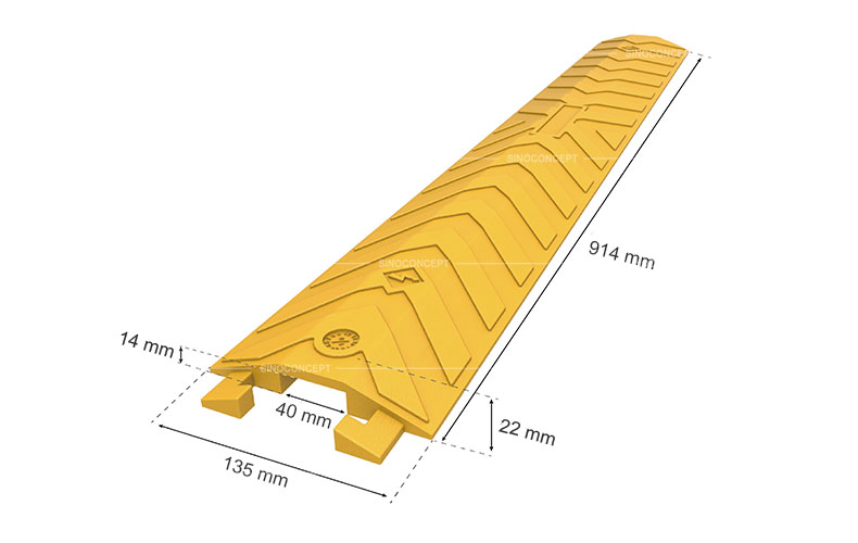 View of base details for 750mm reflective safety cone made of orange PVC as a temporary traffic management equipment