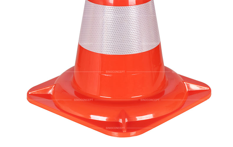 750mm size orange street cone also called traffic warning cone made of PVC material as a traffic safety device